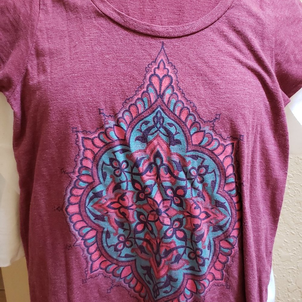 Lucky Brand, sleeveless, tshirt, burgundy Size M